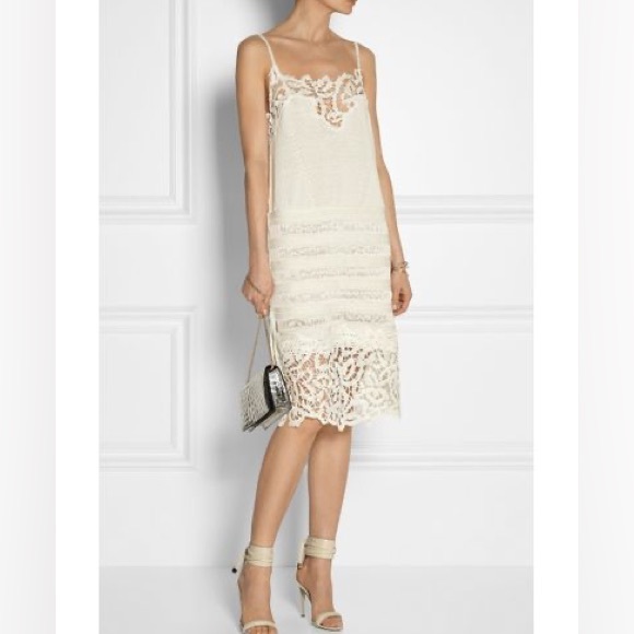 Thakoon embroidered lace trimmed slip dress - Picture 2 of 12